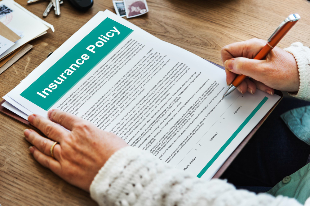 a person signing a insurance policy