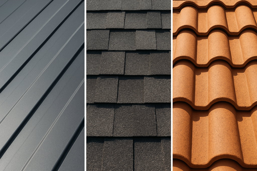 image of different types of Florida roofs