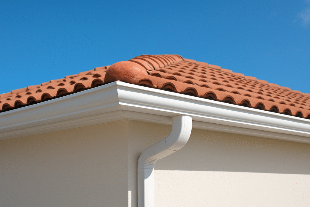 Visualisation of good gutter system for a Florida roof