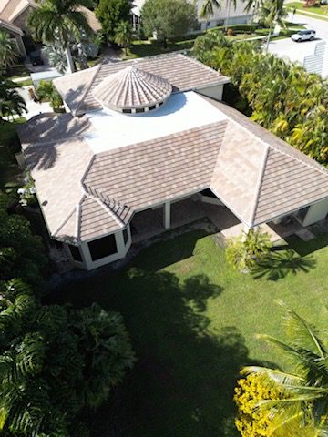 Aerial view of a house with garden in wellington