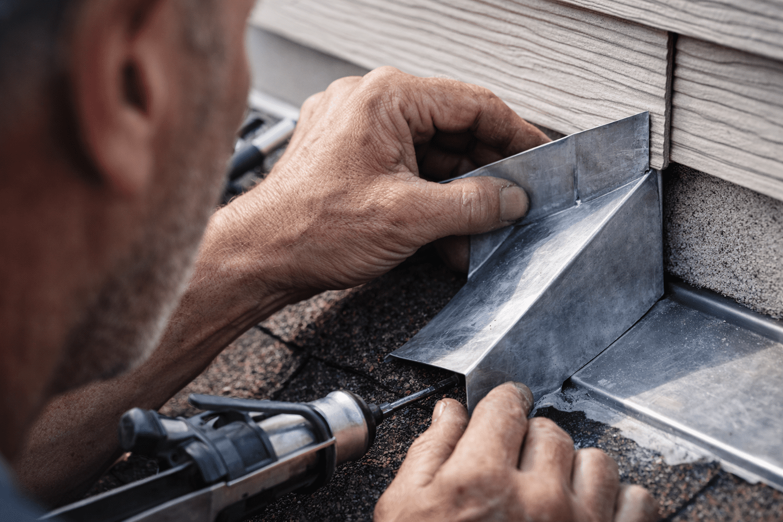 Different roof flashing materials used on Florida homes