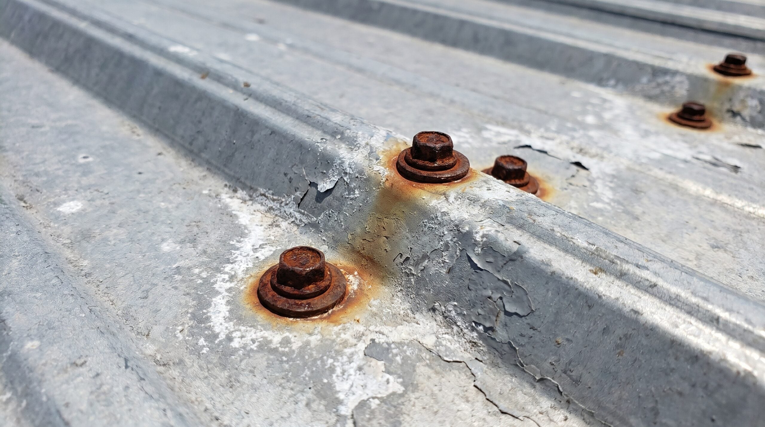 Metal roof fastener degradation in Florida climate